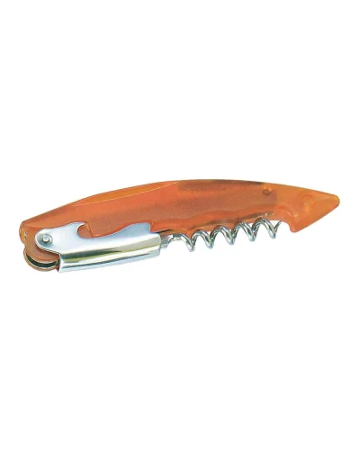 Cavatappi apribottiglie in metallo e plastica 13,8 cm resistente Arancione