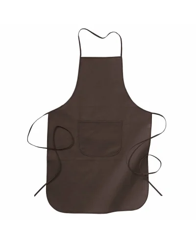 Grembiule TNT 60x90cm 55g con tasca frontale - Nero