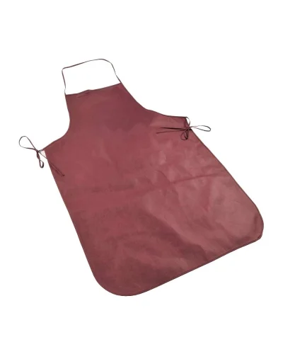 Grembiule lungo TNT 80g/m2 60x76cm leggero resistente - Bordeaux