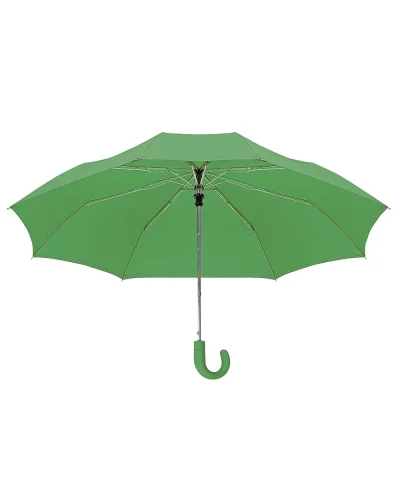 Mini ombrello automatico , poliestere con manico gommato Verde