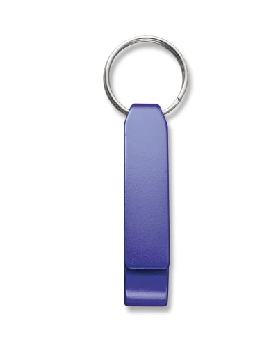 Portachiavi apribottiglia Hilton in alluminio Blu Navy