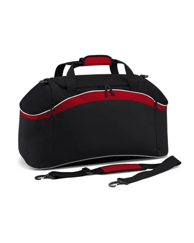 Borsone Teamwear  54L, Poliestere, Tasche Zip Black/Classic Red/White