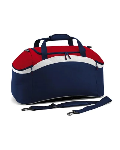 Borsone Teamwear  54L, Poliestere, Tasche Zip French Navy/Classic Red/White