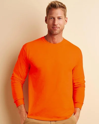Ultra Cotton T-shirt maniche lunghe, 100% cotone, regular fit