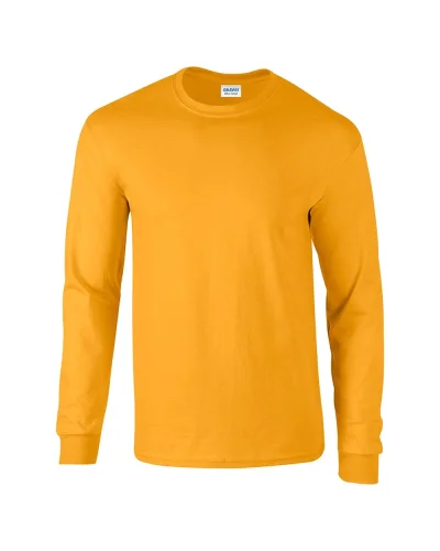 Ultra Cotton T-shirt maniche lunghe, 100% cotone, regular fit Gold