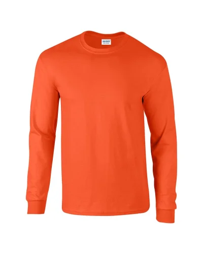 Ultra Cotton T-shirt maniche lunghe, 100% cotone, regular fit Arancione