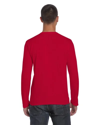 T-shirt uomo Softstyle a manica lunga 100% cotone regular fit