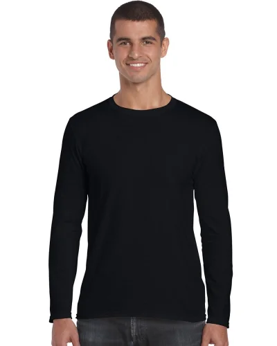 T-shirt uomo Softstyle a manica lunga 100% cotone regular fit