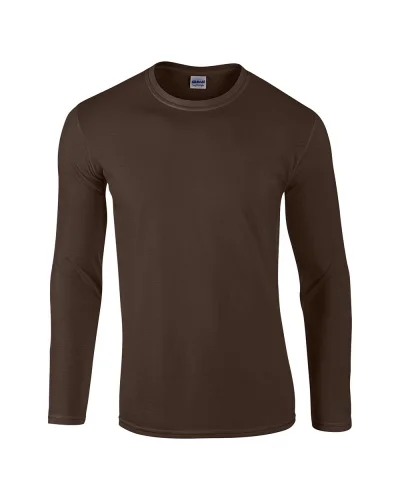 T-shirt uomo Softstyle a manica lunga 100% cotone regular fit