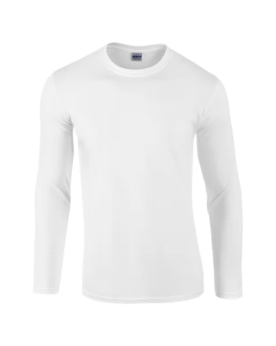 T-shirt uomo Softstyle a manica lunga 100% cotone regular fit