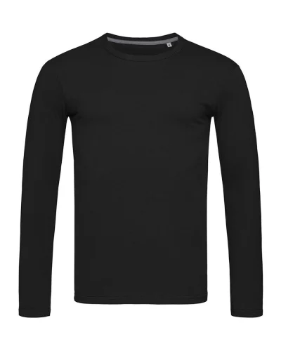 Star Clive T-shirt uomo manica lunga cotone elasticizzato Black Opal