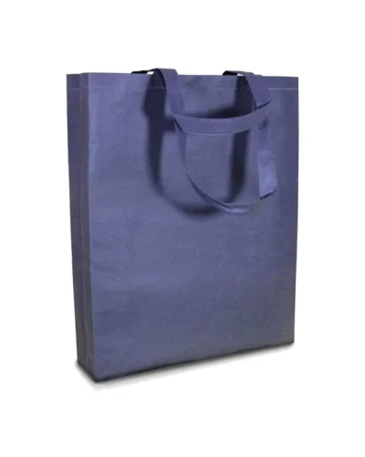 Shopper TNT termosaldata 80g manici lunghi 40x50x10cm Navy