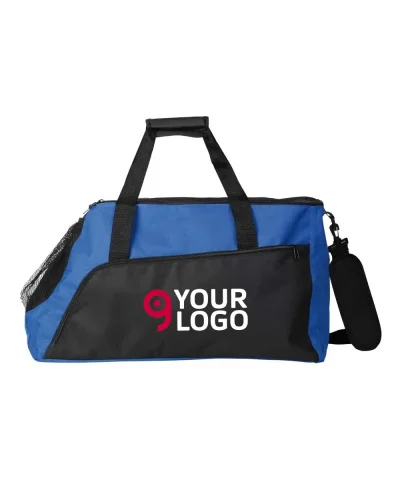 Borsa sportiva in poliestere 600D con tasca rete