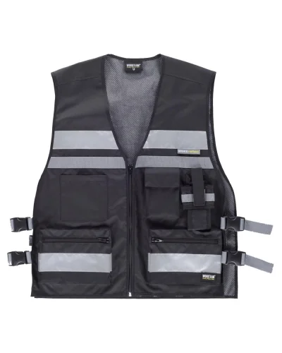 Gilet alta visibilità 100% poliestere BLACK