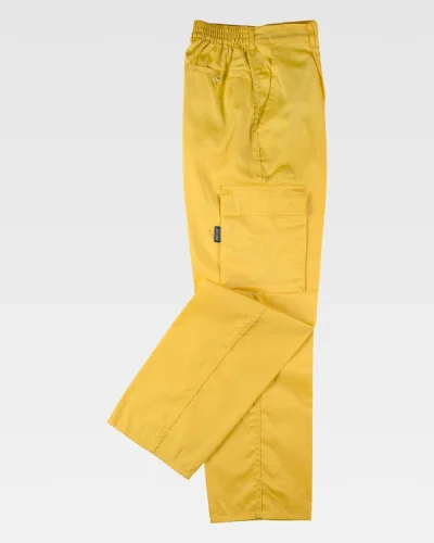 Pantaloni da lavoro multitasche, cotone-pol. 200g/m² YELLOW