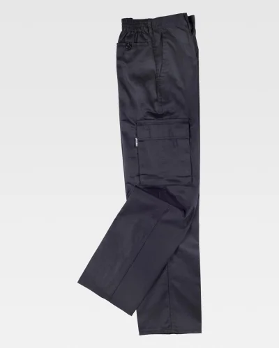 Pantaloni da lavoro multitasche, cotone-pol. 200g/m² BLACK