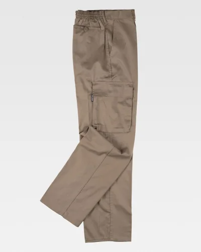 Pantaloni da lavoro multitasche, cotone-pol. 200g/m² BEIGE
