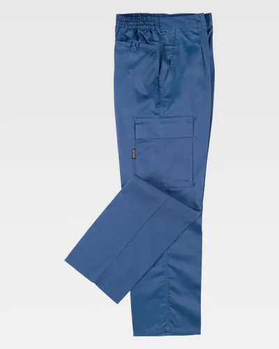 Pantaloni da lavoro multitasche, cotone-pol. 200g/m² SKY BLUE