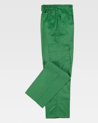 Pantaloni da lavoro multitasche, cotone-pol. 200g/m² PISTACHIO