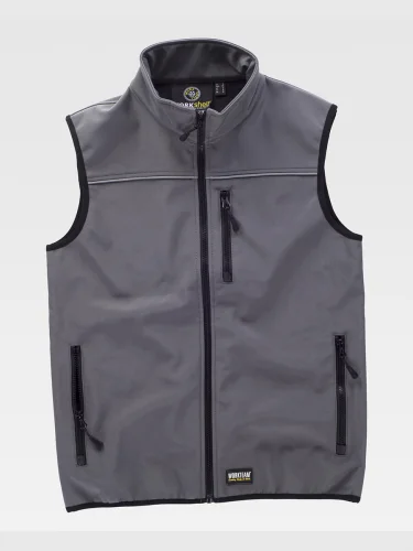 Gilet Workshell Antivento Riflettente, Taglie 3XL