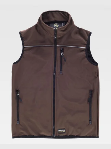Gilet Workshell Antivento Riflettente, Taglie 3XL
