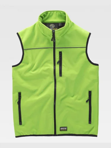Gilet Workshell Antivento Riflettente, Taglie 3XL