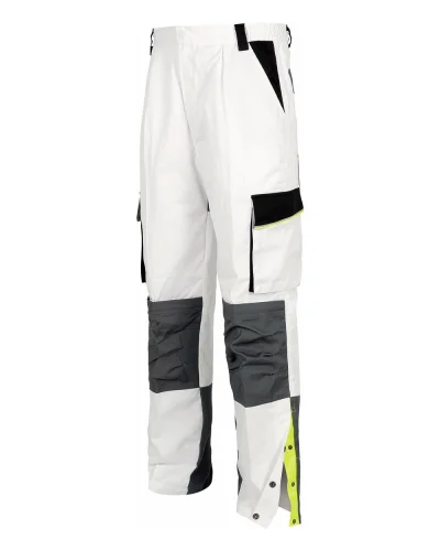 Pantalone da lavoro tricolore ad alta visibilità WHITE