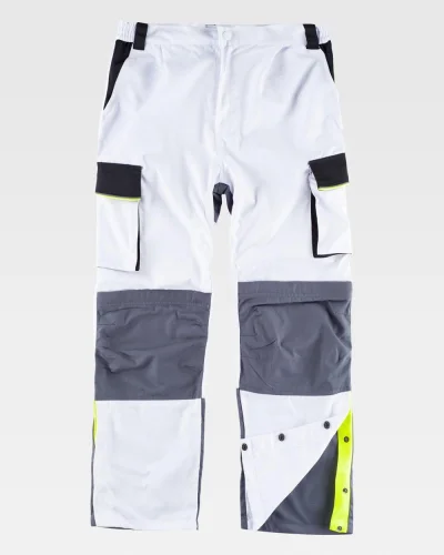 Pantalone da lavoro tricolore ad alta visibilità