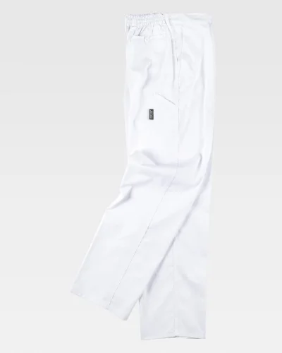 Pantalone da lavoro industriale, elastico e multitasche WHITE