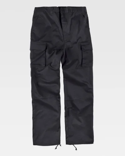 Pantalone multitasche rinforzato BLACK