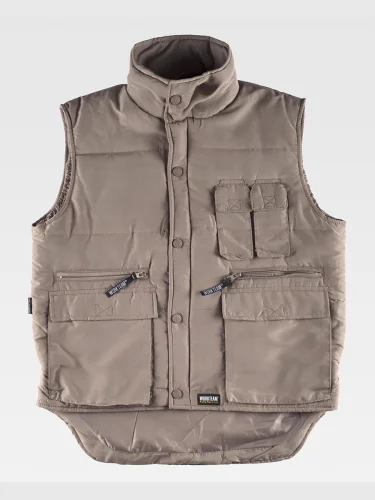 Gilet imbottito multitasche 100% poliestere
