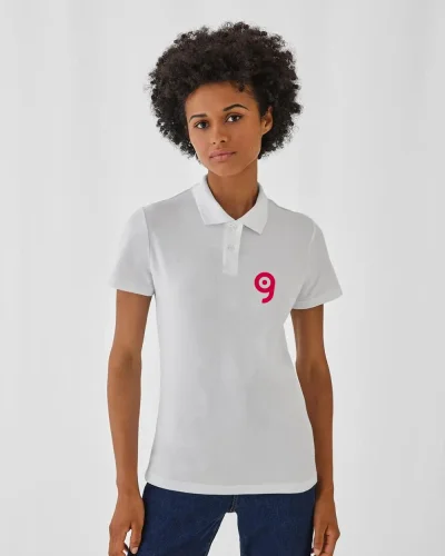 Polo donna B&C Collection cotone piqué manica corta regular fit