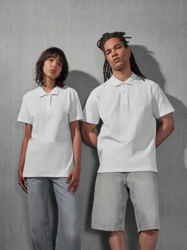 Polo donna B&C Collection cotone piqué manica corta regular fit