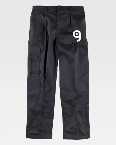 Pantalone multitasche triple cuciture lavoro resistente