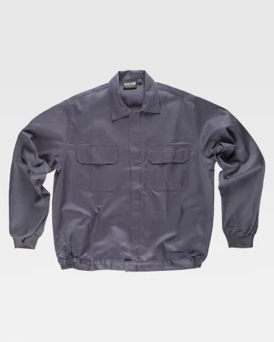 Giacca da lavoro 100% cotone con zip robusta