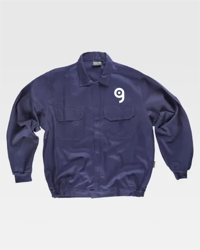 Giacca da lavoro 100% cotone con zip robusta