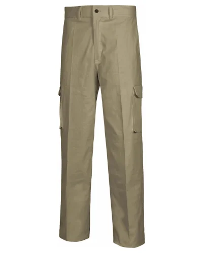 Pantalone da lavoro  elasticizzato multitasche uomo BEIGE