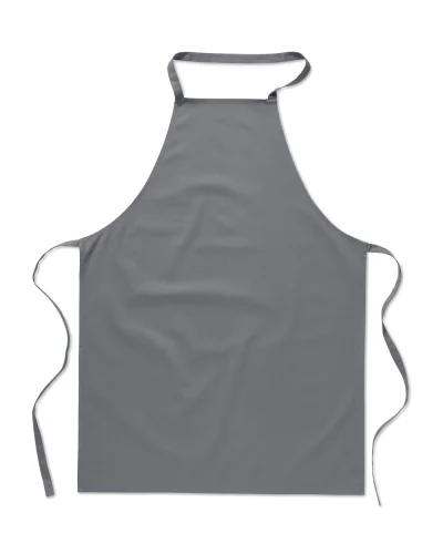 KITAB Grembiule da cucina cotone naturale OEKO-TEX Grigio