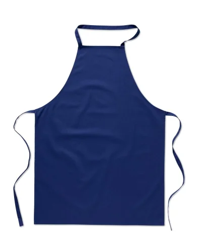 KITAB Grembiule da cucina cotone naturale OEKO-TEX Blu