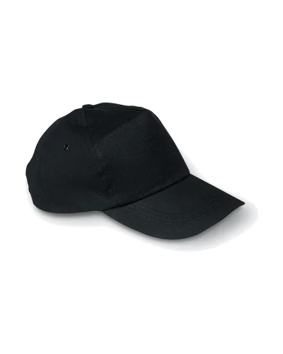 GLOP CAP Cappellino 5 pannelli in cotone, regolabile Nero