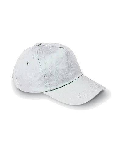 GLOP CAP Cappellino 5 pannelli in cotone, regolabile Bianco