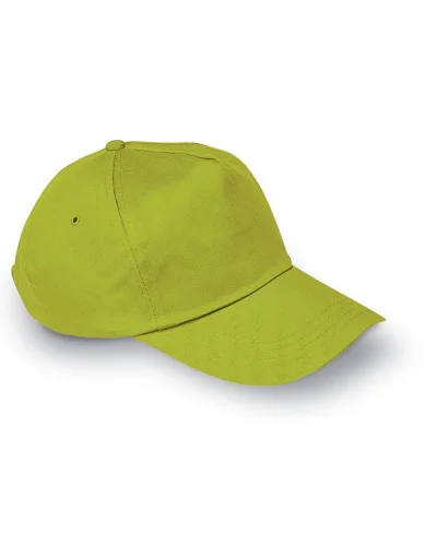 GLOP CAP Cappellino 5 pannelli in cotone, regolabile Verde Lime