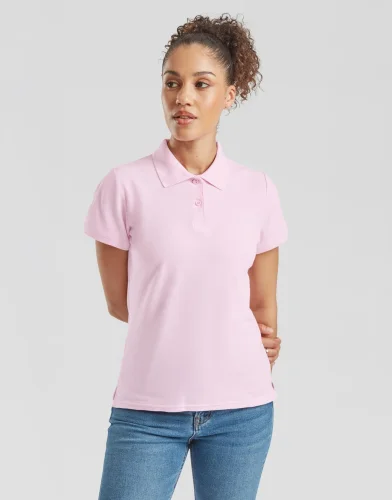 Polo donna Lady-Fit Premium in puro cotone, manica corta, regular