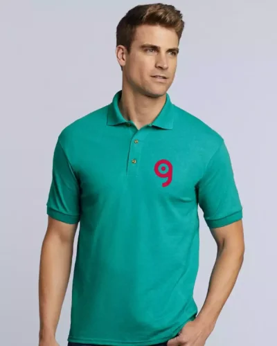 Polo uomo Gildan DryBlend cotone-pol. Regular, senza etichette