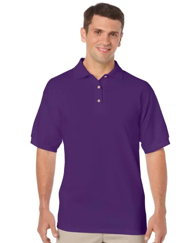 Polo uomo Gildan DryBlend cotone-pol. Regular, senza etichette Purple