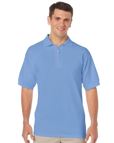 Polo uomo Gildan DryBlend cotone-pol. Regular, senza etichette Carolina Blue