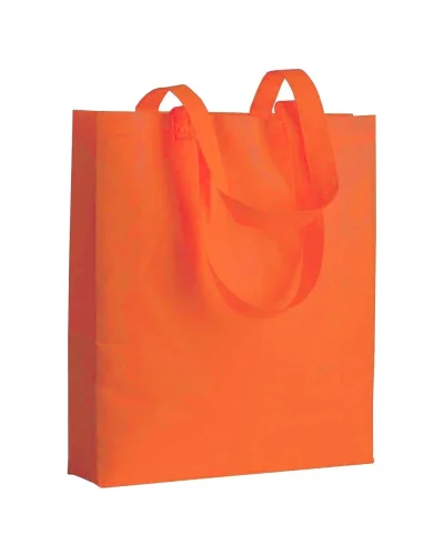 Shopper Rewind TNT 80g Manici Lunghi 36x40x9 cm Soffietto Arancione
