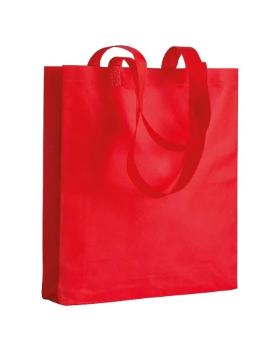 Shopper Rewind TNT 80g Manici Lunghi 36x40x9 cm Soffietto Rosso