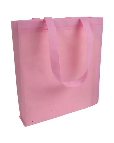 Shopper Rewind TNT 80g Manici Lunghi 36x40x9 cm Soffietto Rosa