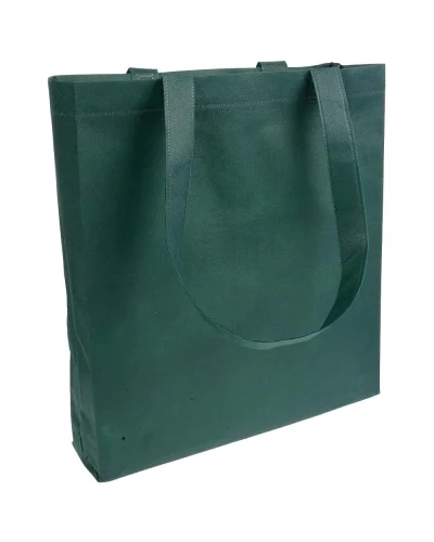 Shopper Rewind TNT 80g Manici Lunghi 36x40x9 cm Soffietto Verde Militare
